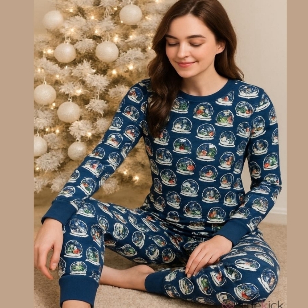 Vera Bradley Festive Snow Globe Women's Pajama Set